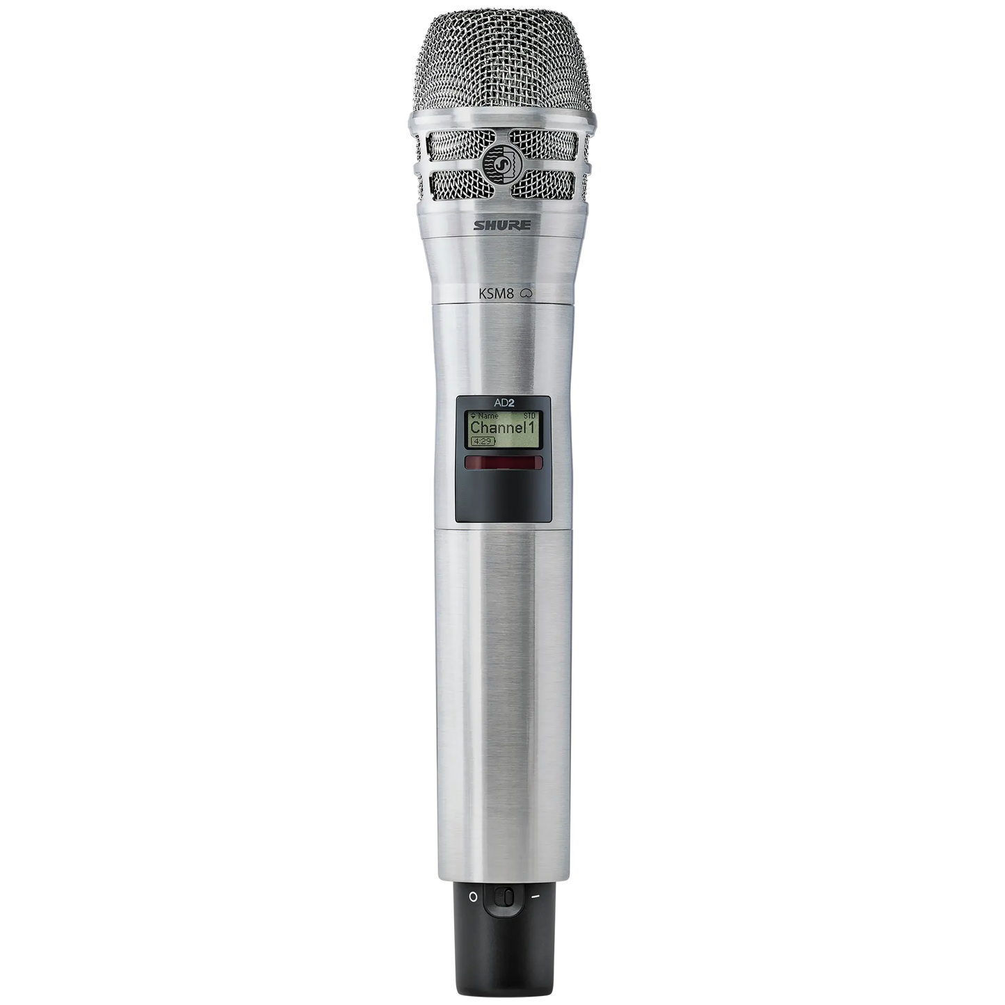 Shure AD Nickel Handheld Transmitter with KSM 8 Microphone