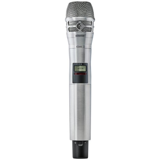 Shure AD Nickel Handheld Transmitter with KSM 8 Microphone