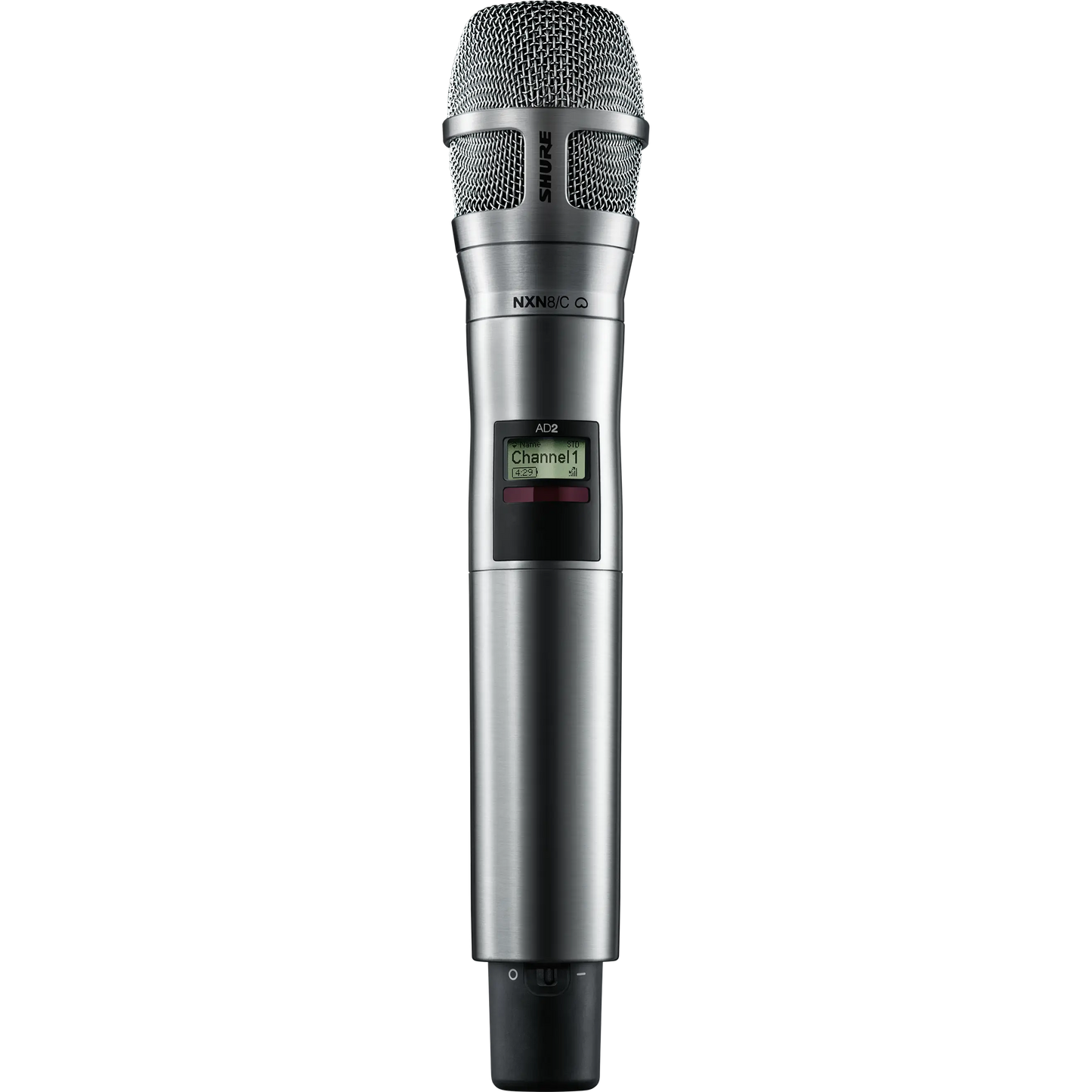 Shure AD Nickel Handheld Transmitter with Nexdyne 8C Microphone