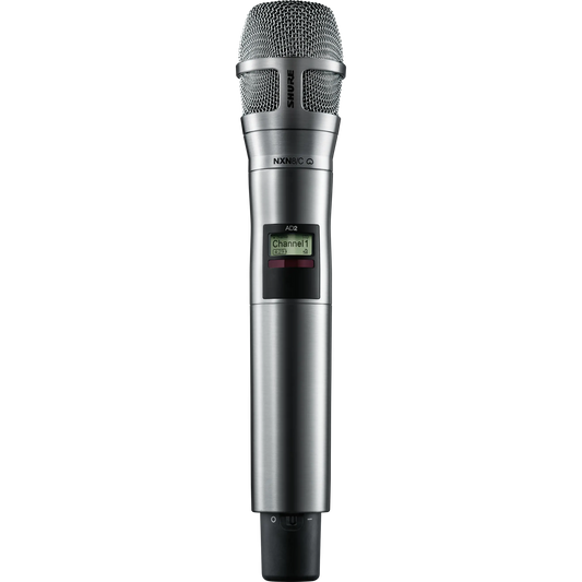 Shure AD Nickel Handheld Transmitter with Nexdyne 8C Microphone