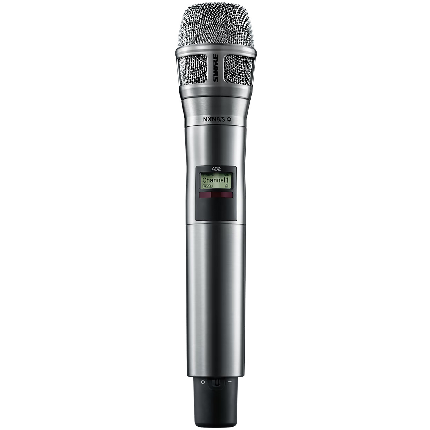 Shure AD Nickel Handheld Transmitter with Nexdyne 8S Microphone