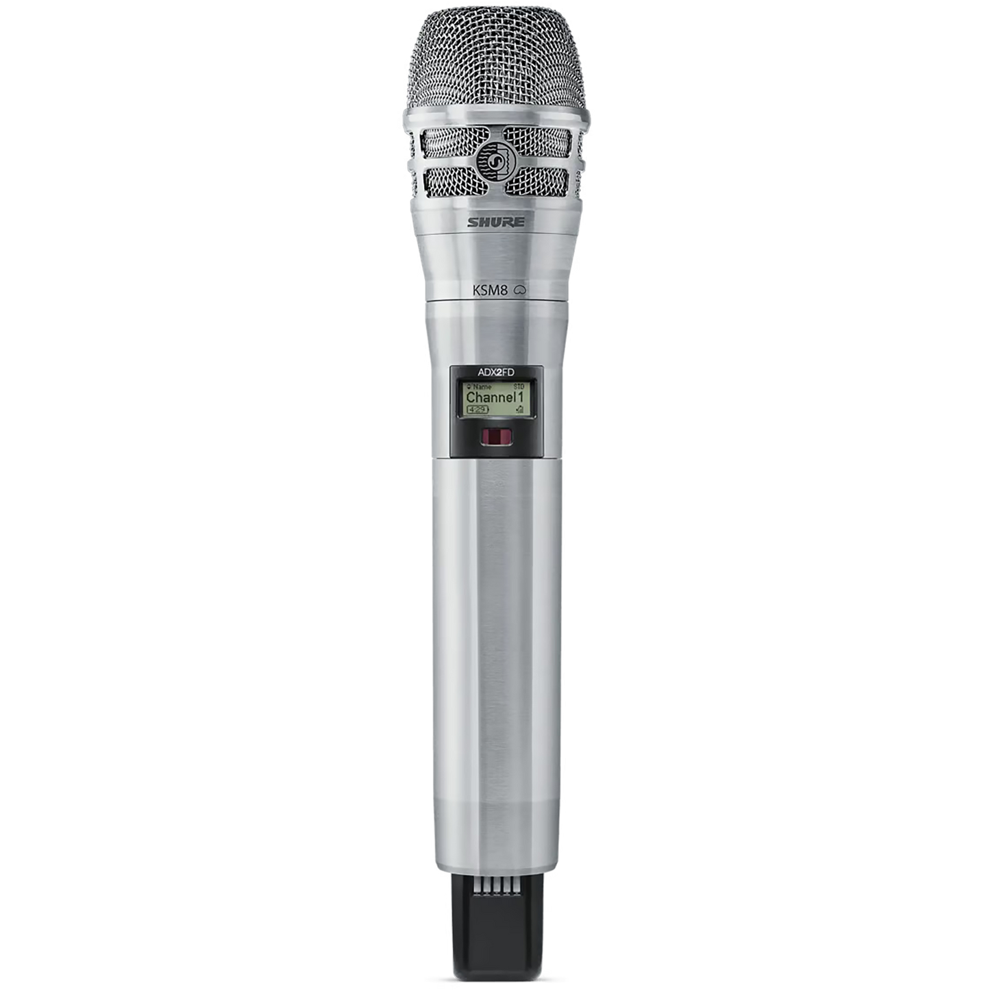 Shure Nickel ADX Frequency Diversity Handheld Transmitter with KSM 8 Microphone