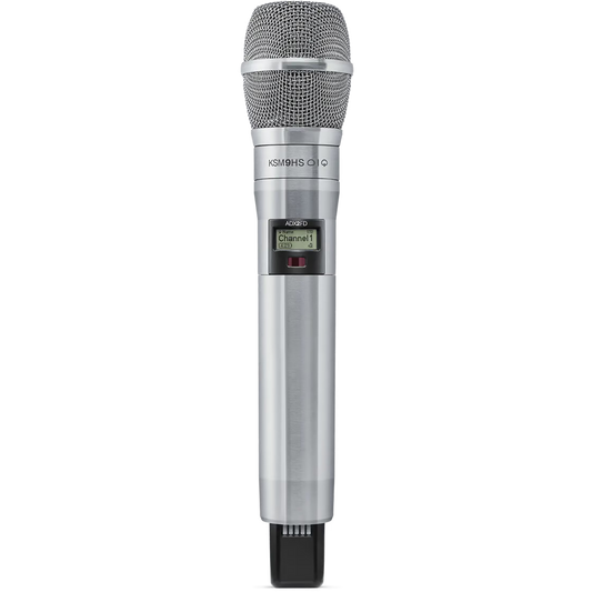 Shure Nickel ADX Frequency Diversity Handheld Transmitter with KSM 9HS Microphone