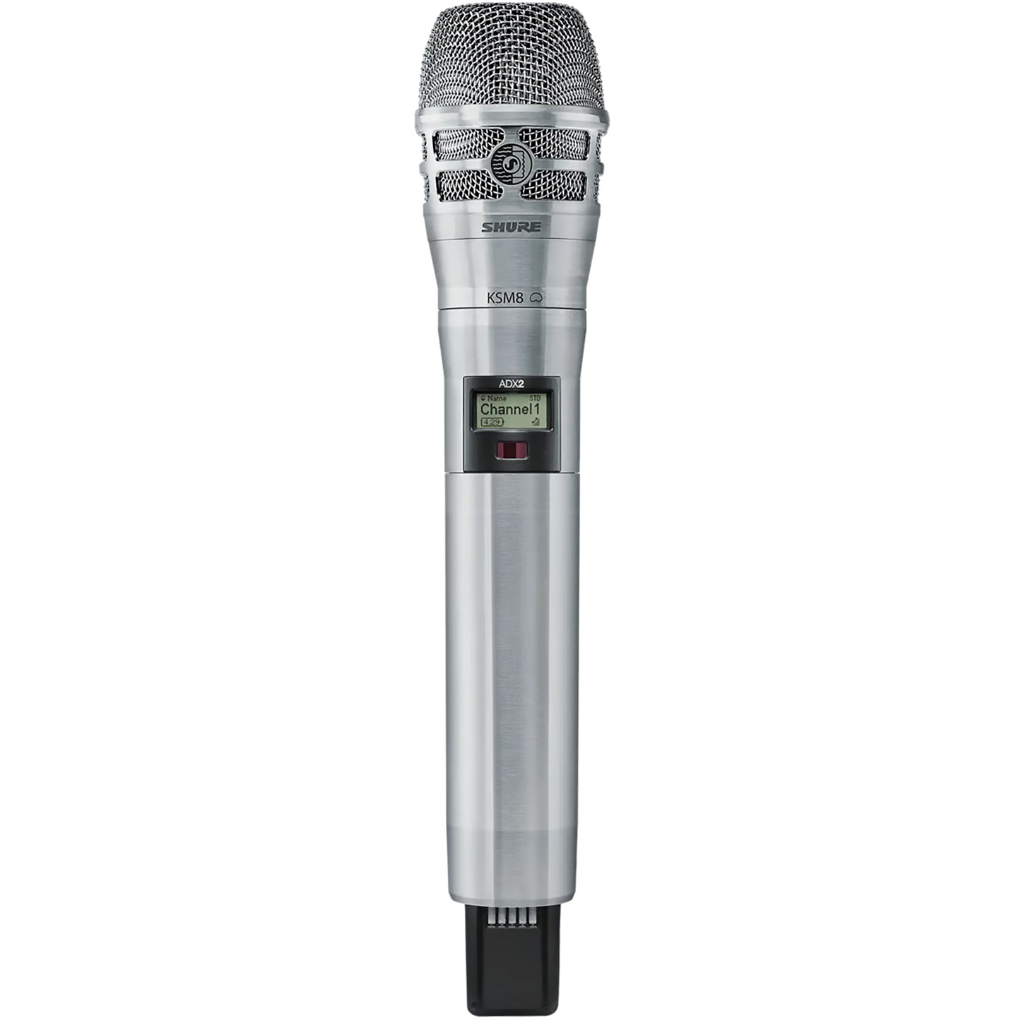 Shure Nickel ADX Handheld Transmitter with KSM 8 Microphone