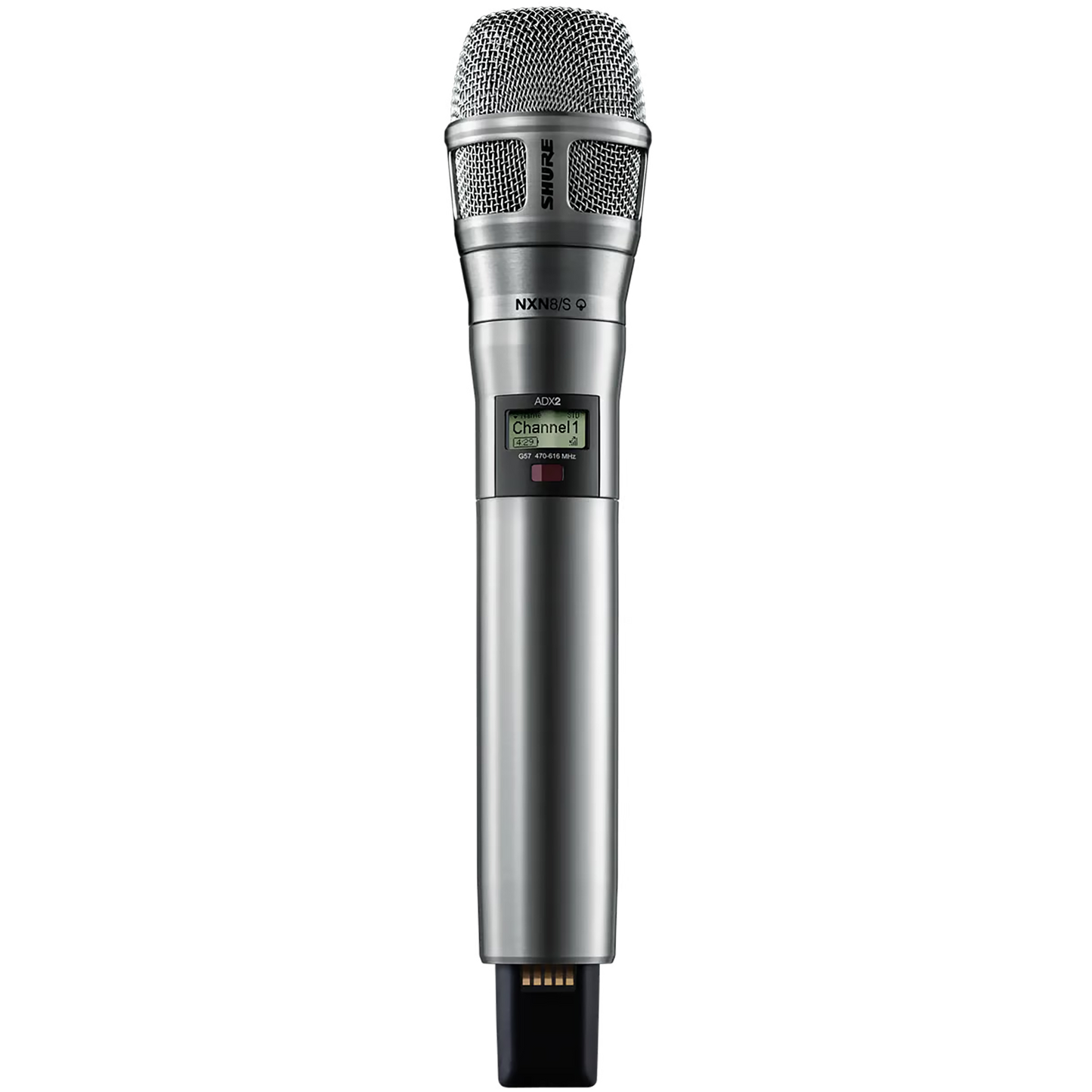 Shure Nickel ADX Handheld Transmitter with Nexadyne 8S Microphone