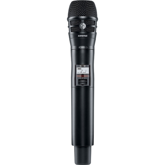 Shure QLX-D Handheld Transmitter with KSM 8 Microphone