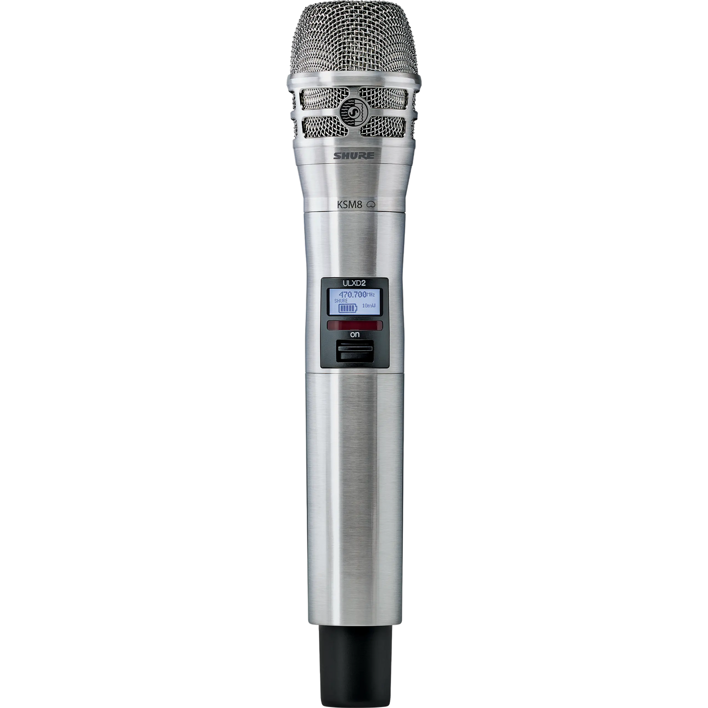 Shure Nickel ULX-D Handheld Transmitter with KSM 8 Microphone