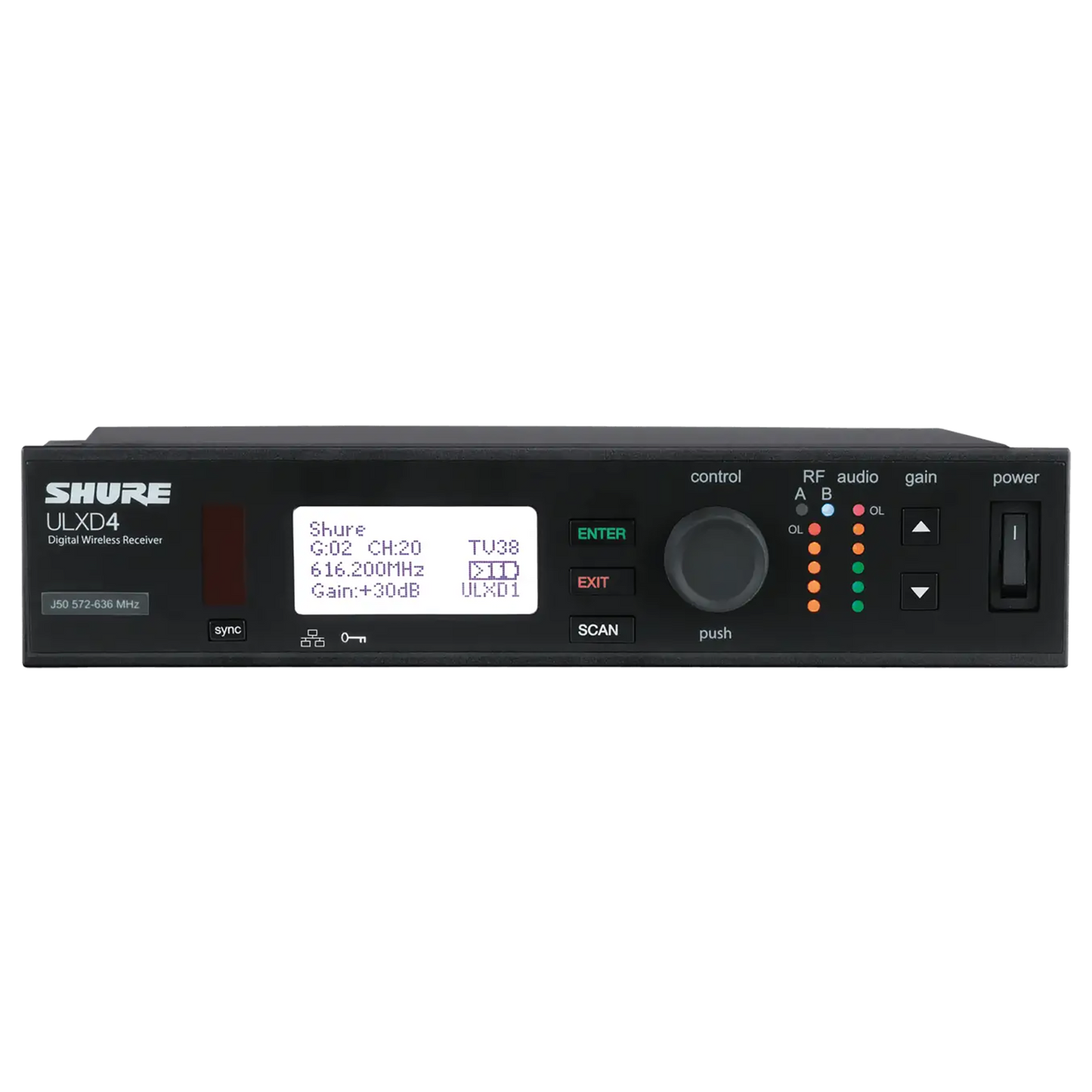 Shure ULXD4 GV Single-Channel Digital Wireless Receiver