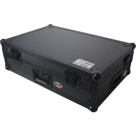 ProX XS-DDJFLX10WBL Flight Style Road Case For Pioneer DDJ-FLX10 or DDJ-GRV6 DJ Controller with 1U Rack Space Wheels