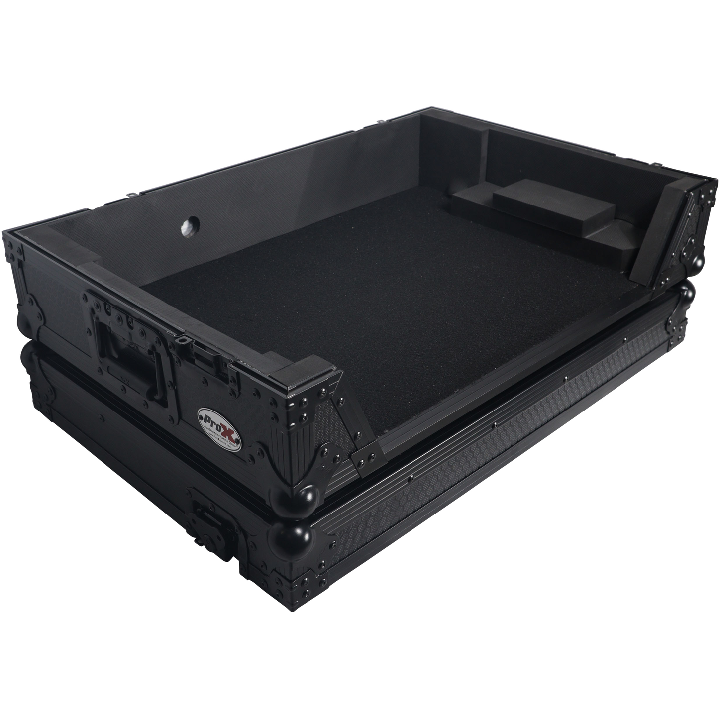 ProX XS-DDJFLX10WBL Flight Style Road Case For Pioneer DDJ-FLX10 or DDJ-GRV6 DJ Controller with 1U Rack Space Wheels