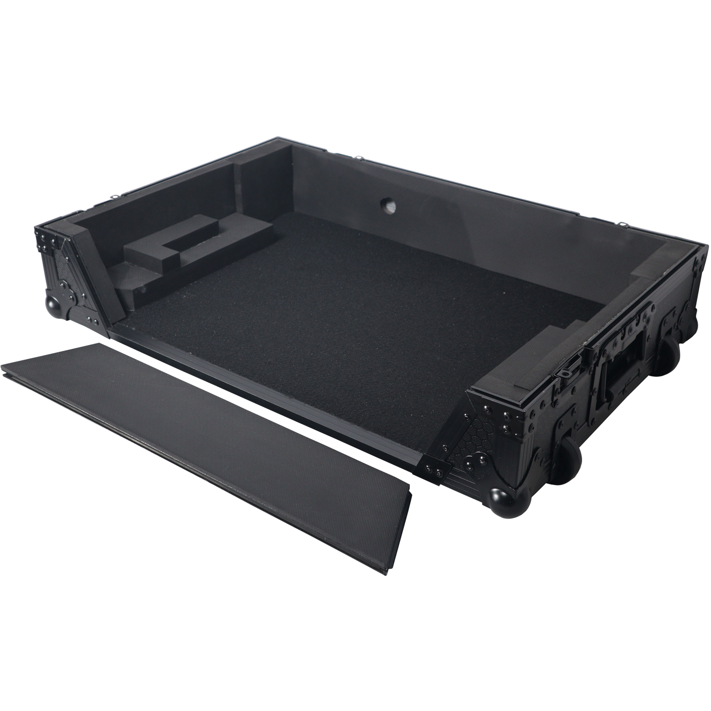 ProX XS-DDJFLX10WBL Flight Style Road Case For Pioneer DDJ-FLX10 or DDJ-GRV6 DJ Controller with 1U Rack Space Wheels