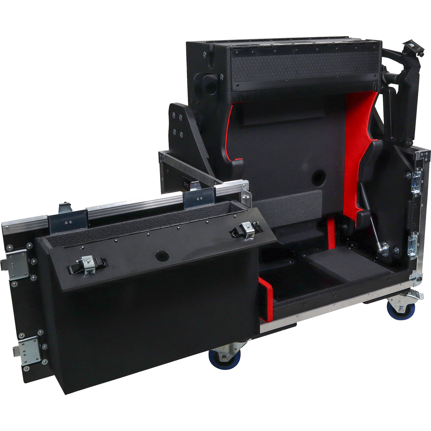 ProX Allen and Heath AVANTIS SOLO Flip-Ready Hydraulic Console Easy Retracting Lifting w/ 2U Rack Space Case by ZCASE